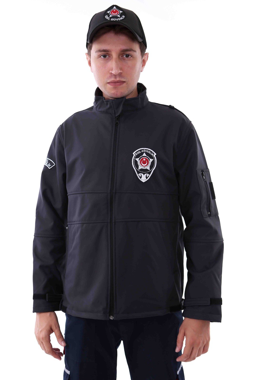Siyah Taktik Özel Güvenlik Softshell Mont